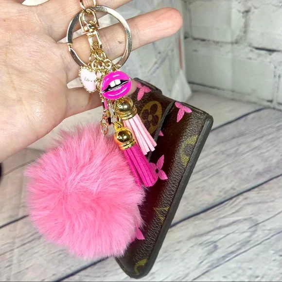 Louis Vuitton card holder keychain pouch converted from iPhone 3 case CUSTOM - Picture 4 of 12